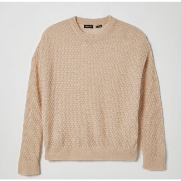 Urban Outfitters Standard Cloth Blush Pink New Sheer Woven Sweater